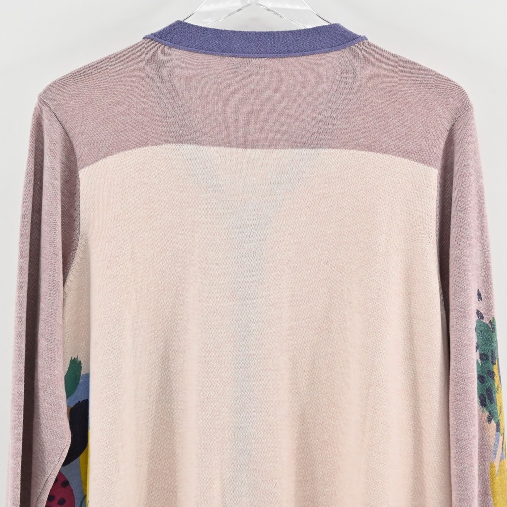 Logo Lori Goldstein Womens Cardigan Size XL Abstract Lightweight Art Colorful - Picture 11 of 13